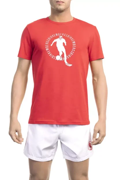 Bikkembergs - Red Cotton Men T-Shirt