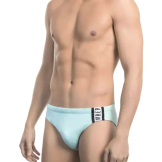 Bikkembergs - White Polyamide Men Swimwear