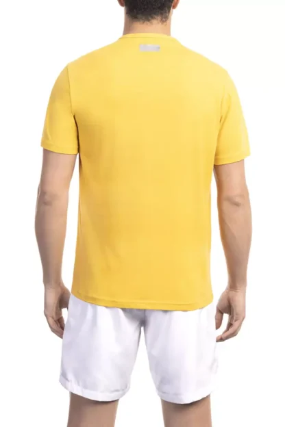 Bikkembergs - Yellow Cotton Men T-Shirt