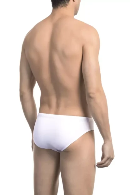 Bikkembergs - White Polyamide Men Swimwear