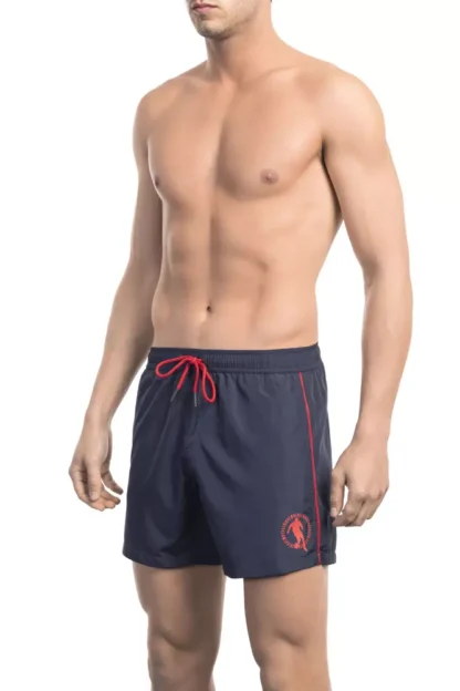 Bikkembergs - Blue Polyester Men Swim Short