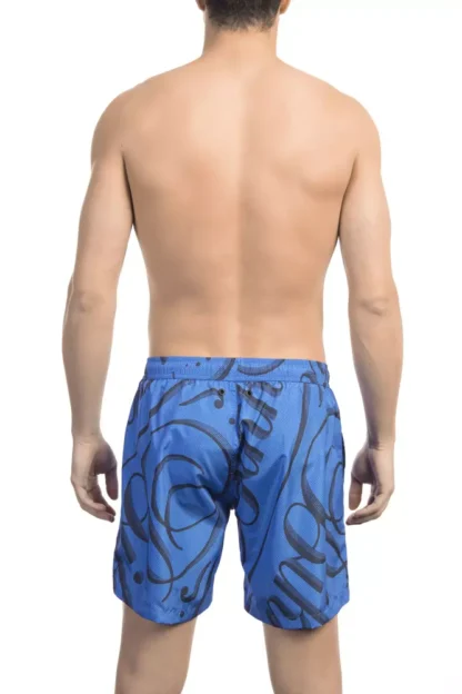 Bikkembergs - Blue Polyester Men Swim Short