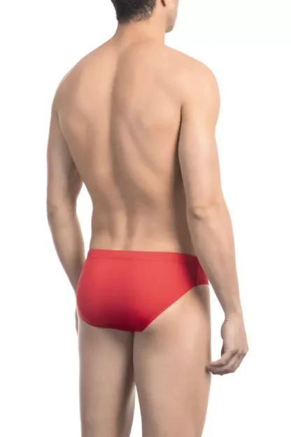 Bikkembergs - Red Polyamide Men Swimwear