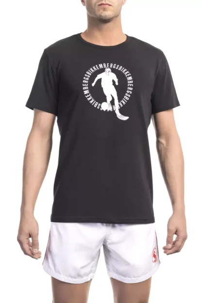 Bikkembergs - Black Cotton Men T-Shirt