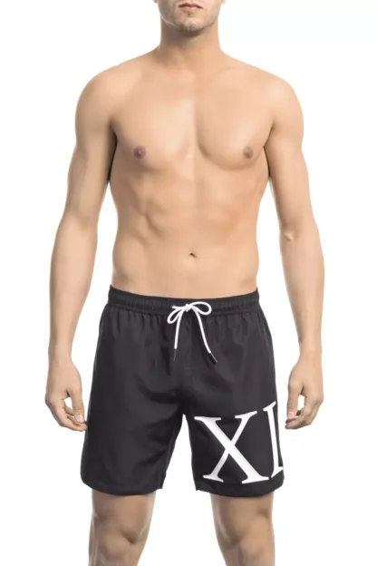 Bikkembergs - Black Polyester Men Swim Short