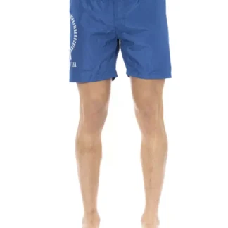 Bikkembergs - Light Blue Polyester Men Swim Short