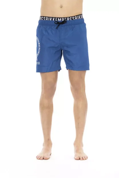 Bikkembergs - Blue Polyester Men Swim Short