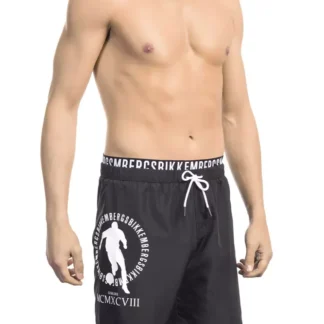 Bikkembergs - Black Polyester Men Swim Short