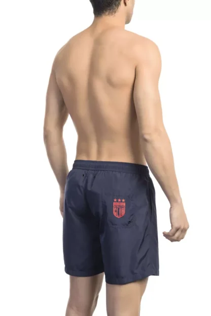 Bikkembergs - Blue Polyester Men Swim Short