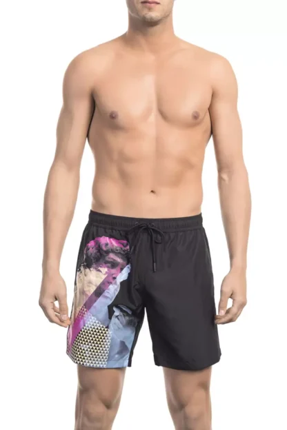 Bikkembergs - Black Polyester Men Swim Short