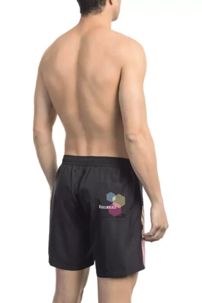 Bikkembergs - Black Polyester Men Swim Short