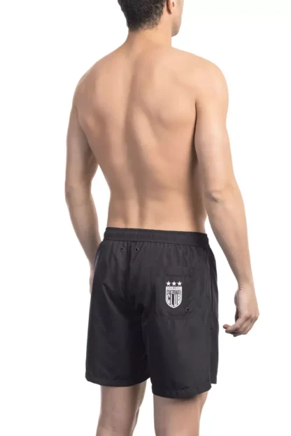 Bikkembergs - Black Polyester Men Swim Short