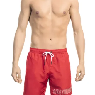 Bikkembergs - Chic White Swim Shorts with Front Print