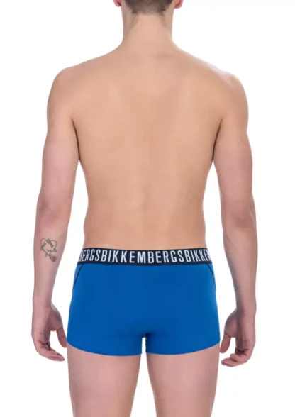 Bikkembergs - Blue Cotton Men Underwear Trunk Pack