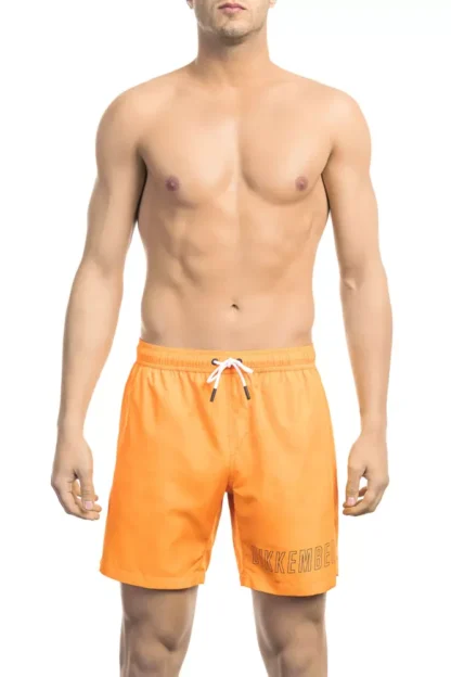 Bikkembergs - Orange Polyester Men Swim Short