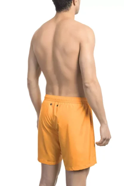 Bikkembergs - Orange Polyester Men Swim Short