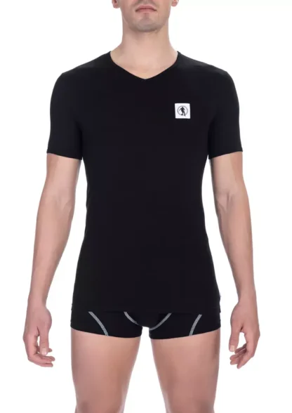 Bikkembergs - Black Cotton Men T-Shirt