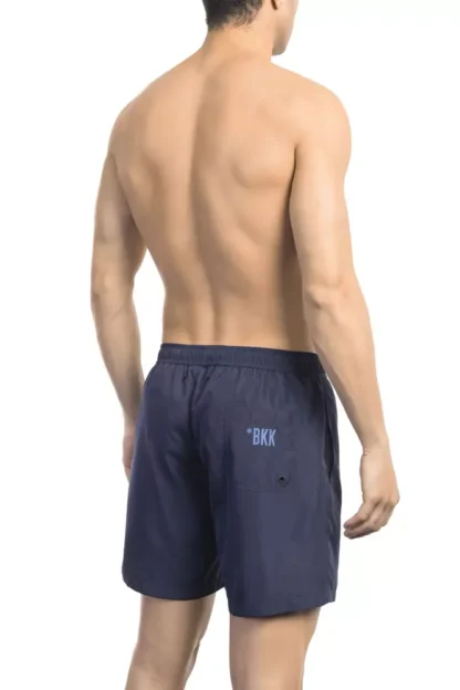 Bikkembergs - Blue Polyester Men Swim Short