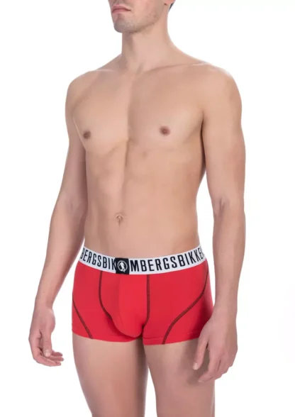 Bikkembergs - Red Cotton Men's Underwear Trunk