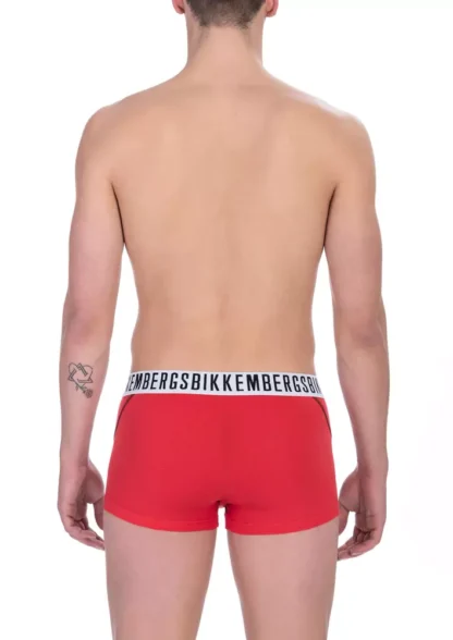 Bikkembergs - Red Cotton Men's Underwear Trunk