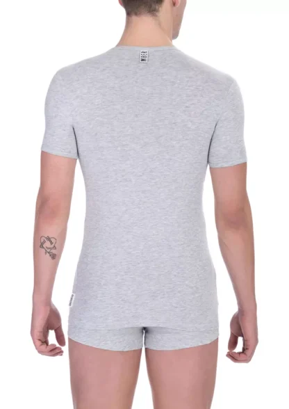 Bikkembergs - Gray Cotton Men T-Shirt