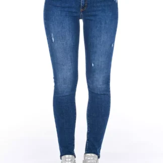 Frankie Morello - Blue Cotton Women Skinny Jean