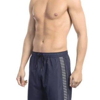 Bikkembergs - Light Blue Polyester Men Swim Short