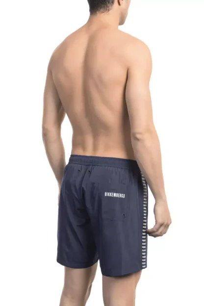 Bikkembergs - Blue Polyester Men Swim Short