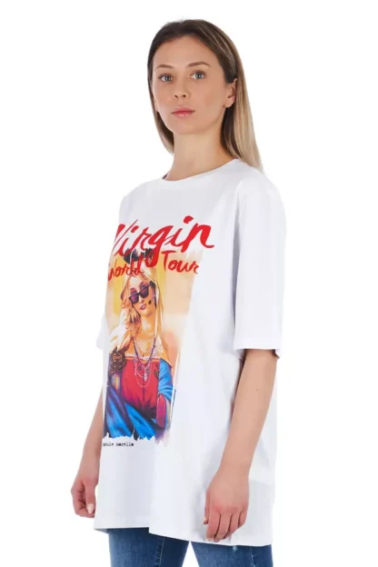 Frankie Morello - White Cotton Women T-Shirt