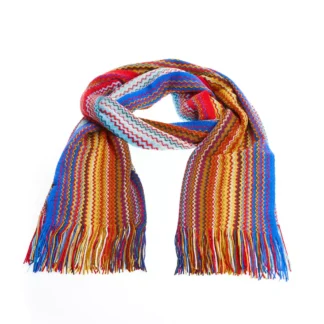 Missoni - Geometric Patterned Fringed Scarf