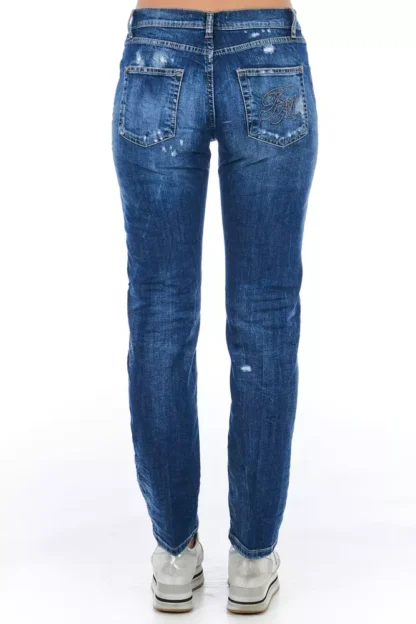 Frankie Morello - Blue Cotton Women Jeans