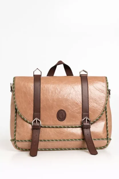 Trussardi - Beige Leather Men Briefcase