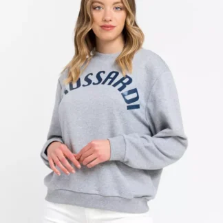 Trussardi - Gray Cotton Women Sweater