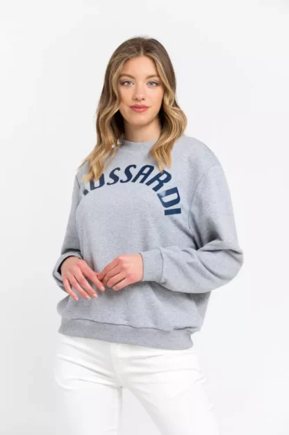 Trussardi - Gray Cotton Women Sweater