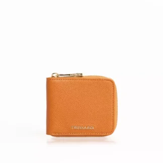 Trussardi - Elegant Soft Calfskin Wallet with Secure Strap