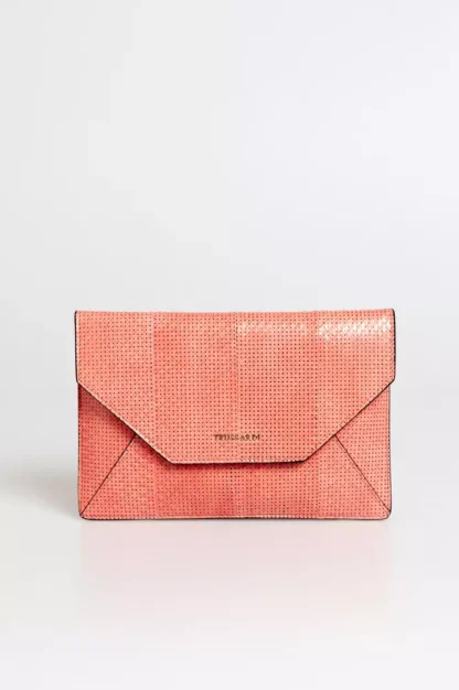 Trussardi - Pink Leather Women Clutch