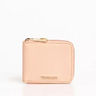 Trussardi - Elegant Soft Calfskin Wallet with Secure Strap