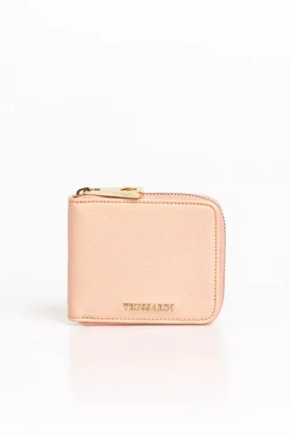 Trussardi - Elegant Pink Leather Medium Wallet