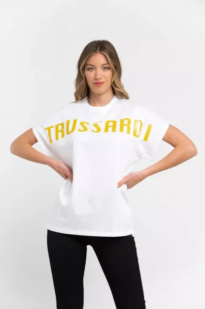 Trussardi - White Cotton Women T-Shirt