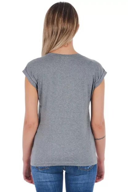 Frankie Morello - Gray Cotton Women T-Shirt