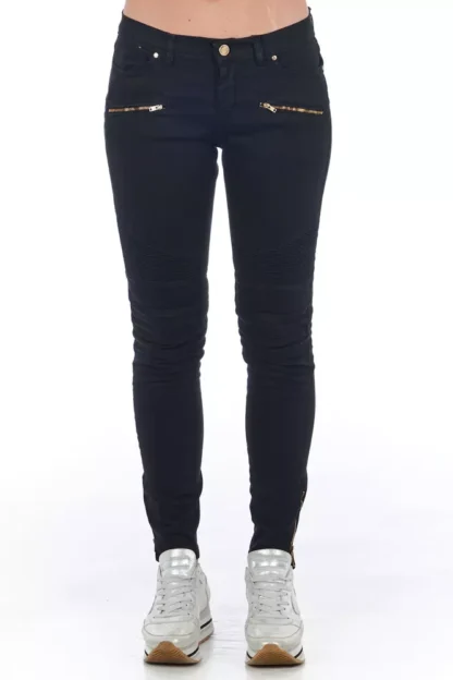 Frankie Morello - Black Cotton Women's Jean