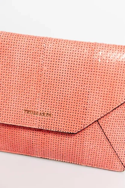 Trussardi - Pink Leather Women Clutch