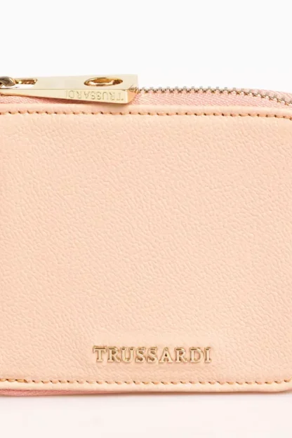 Trussardi - Elegant Pink Leather Medium Wallet