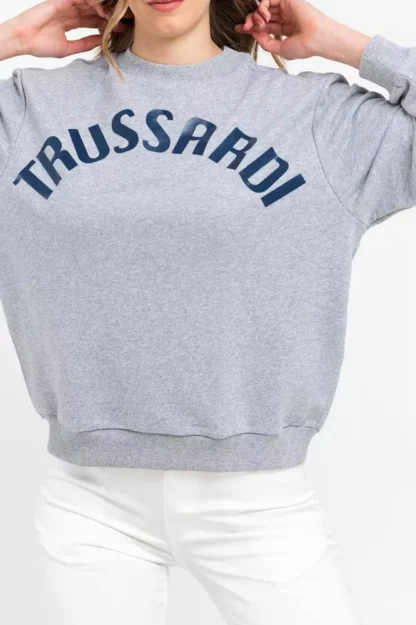 Trussardi - Gray Cotton Women Sweater