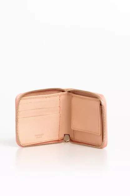 Trussardi - Elegant Pink Leather Medium Wallet