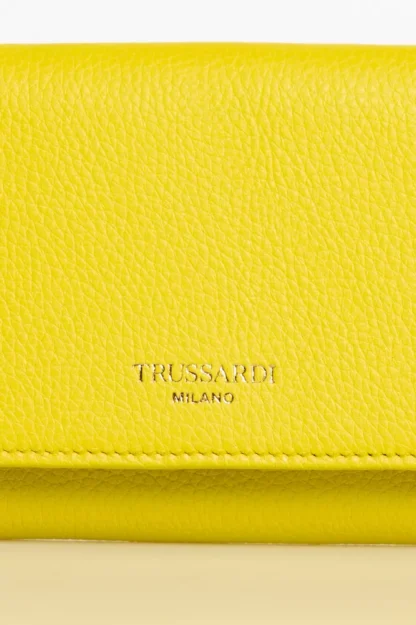 Trussardi - Yellow Leather Women Wallet