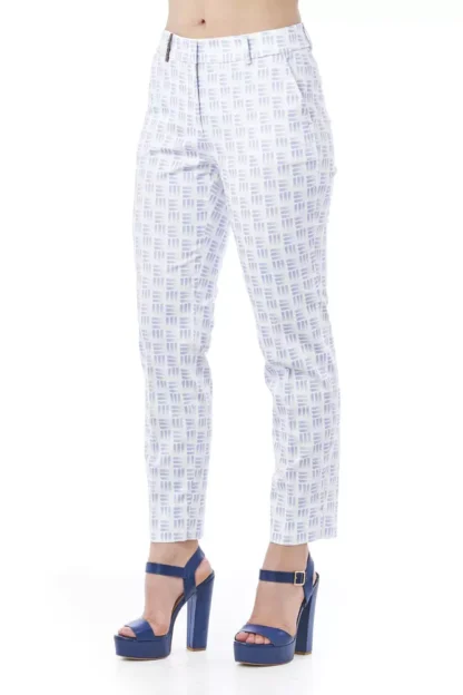 Peserico - White Cotton Women Trouser