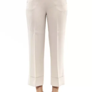 Peserico - White Viscose Women Trouser