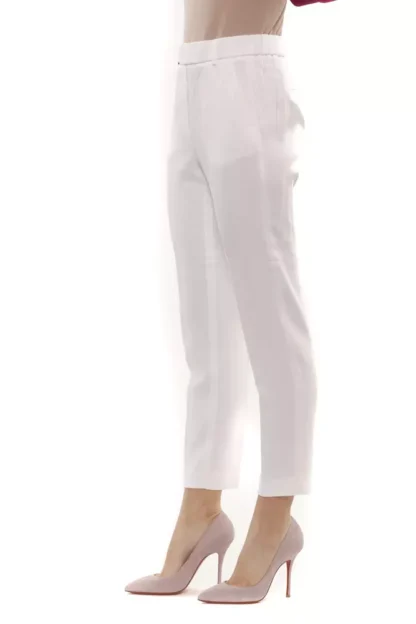 Peserico - White Viscose Women Trouser