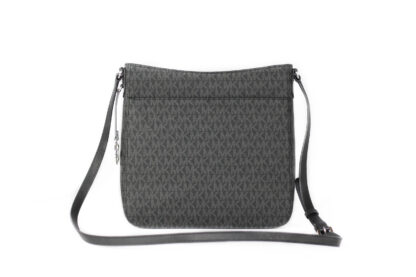 Michael Kors - Jet Set Large Signature Messenger Crossbody Bag (Black Signature)